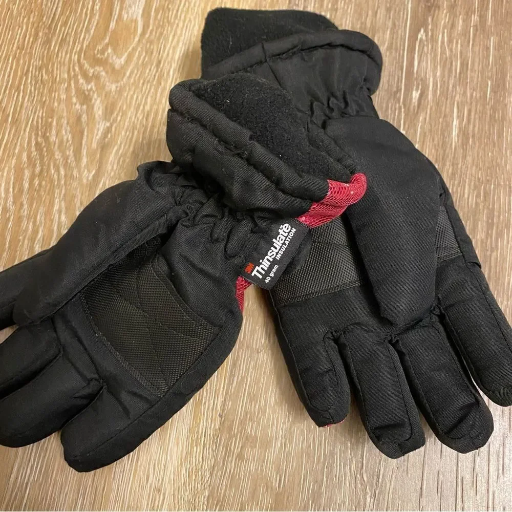 Joe Boxer Thinsulate snow ski gloves 40g pink glitter girls/teen/ small adult
